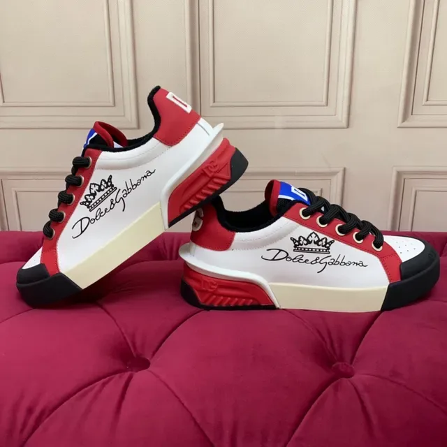 Dolce & Gabbana NS1 White Red Black Lifestyle Sneakers 7