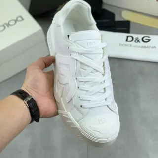 Dolce & Gabbana 白色单色雕塑底厚底运动鞋