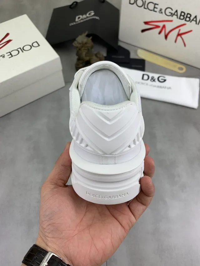 Dolce & Gabbana 白色单色雕塑底厚底运动鞋 3