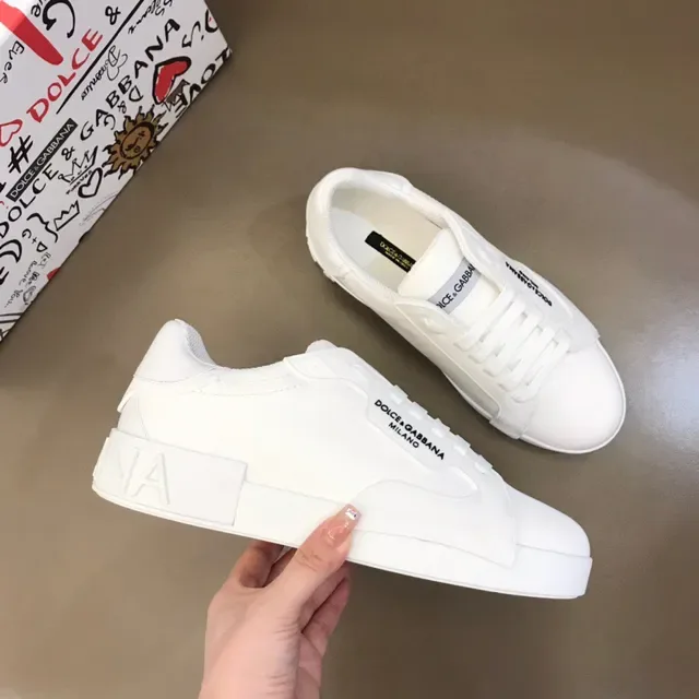 Dolce & Gabbana White Platform Lifestyle Sneakers 6