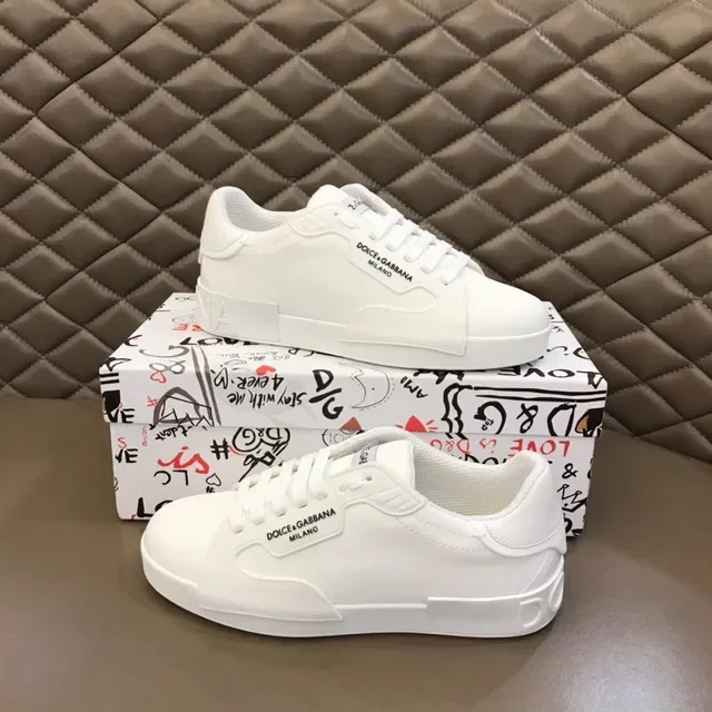 Dolce & Gabbana White Platform Lifestyle Sneakers 7