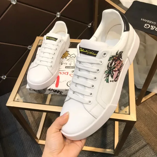 Dolce & Gabbana White Platform Lifestyle Sneakers 4