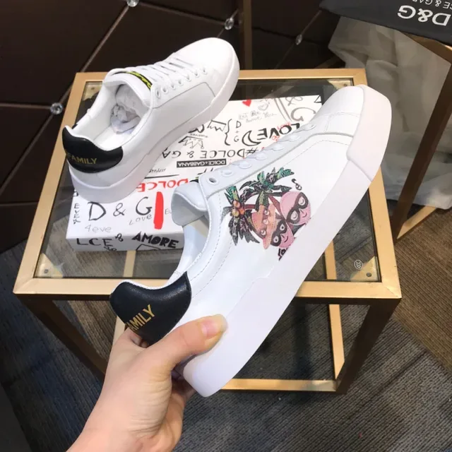 Dolce & Gabbana White Platform Lifestyle Sneakers 5