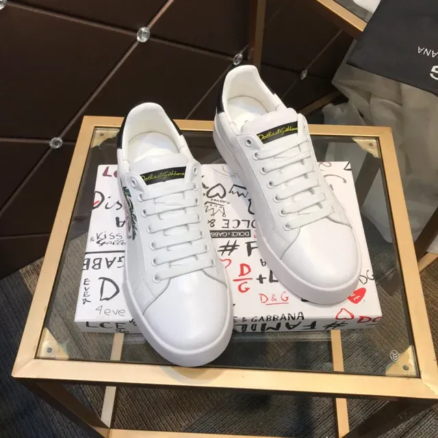 Dolce & Gabbana White Platform Lifestyle Sneakers 7