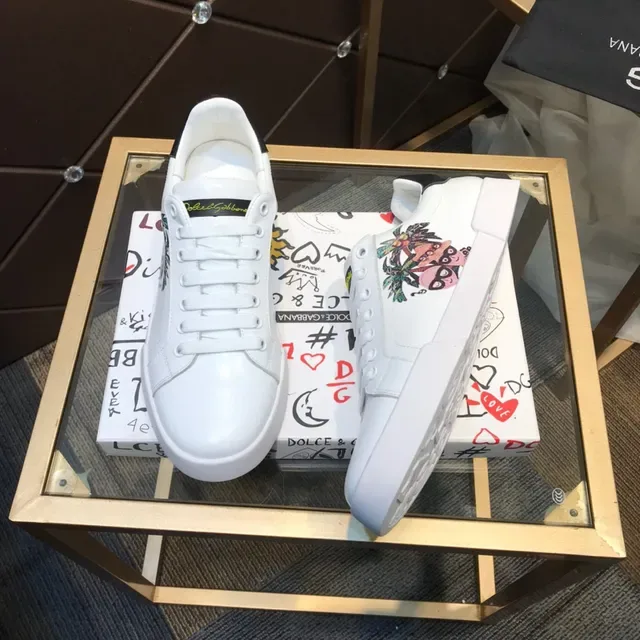 Dolce & Gabbana White Platform Lifestyle Sneakers 8
