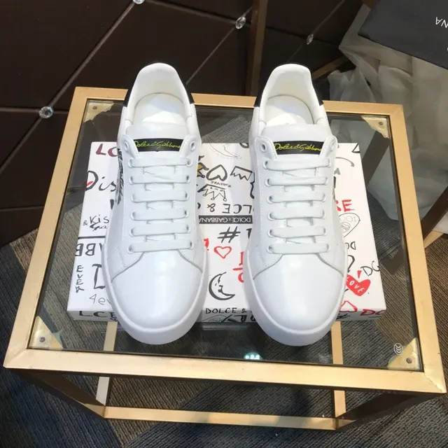 Dolce & Gabbana White Platform Lifestyle Sneakers 9