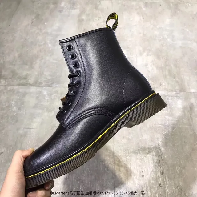 Dr. Martens 1460 Bordeaux Bottes Martin en Cuir Lisse 3