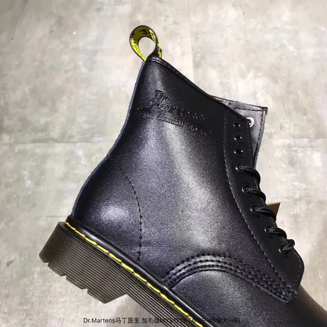 Dr. Martens 1460 Bordeaux Bottes Martin en Cuir Lisse 5