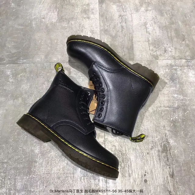 Dr. Martens 1460 Bordeaux Bottes Martin en Cuir Lisse 8