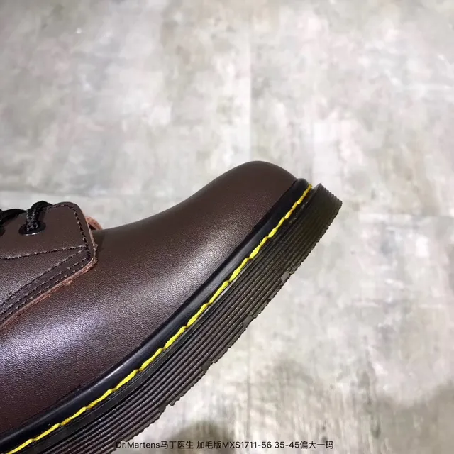 Dr. Martens 1460 Bordeaux Bottes Martin en Cuir Lisse 15