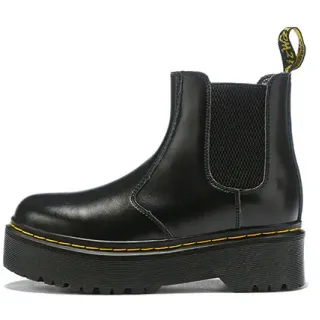 Dr. Martens Jadon Black Leather Platform Chelsea Boots