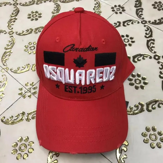 Dsquared2 Canadian Flag Embroidered Black Baseball Cap 3