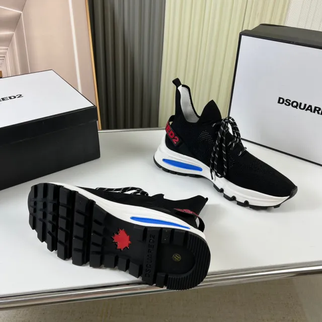 Dsquared2 ICON Black Knit Sock-Fit Lifestyle Sneakers 2