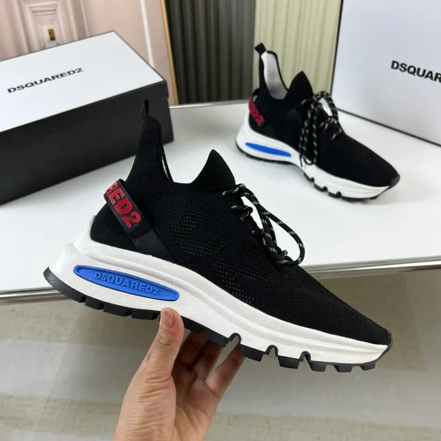 Dsquared2 ICON Black Knit Sock-Fit Lifestyle Sneakers 4
