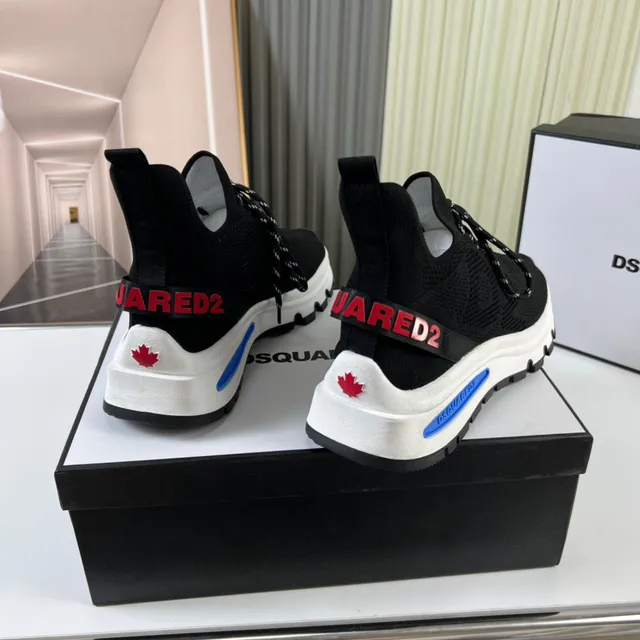 Dsquared2 ICON Black Knit Sock-Fit Lifestyle Sneakers 5