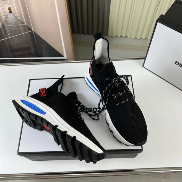 Dsquared2 ICON Black Knit Sock-Fit Lifestyle Sneakers 6