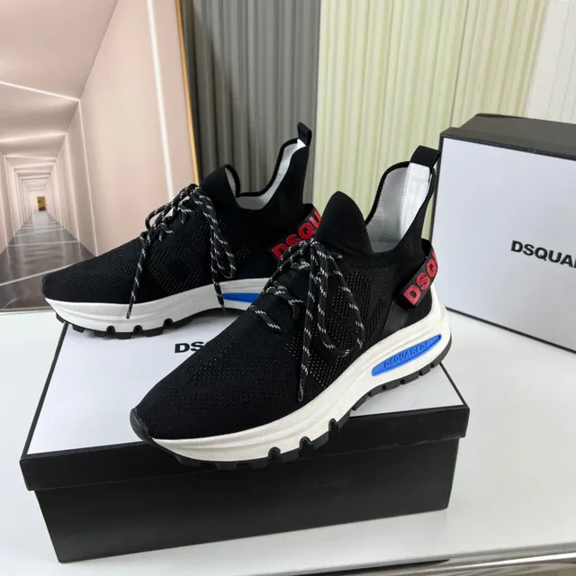 Dsquared2 ICON Black Knit Sock-Fit Lifestyle Sneakers 8