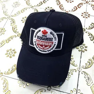 Dsquared2 Shield Patch Navy Trucker Baseball Cap