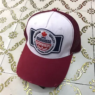 Dsquared2 Shield Patch Navy Trucker Baseball Cap 2