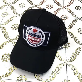 Dsquared2 Shield Patch Navy Trucker Baseball Cap 3
