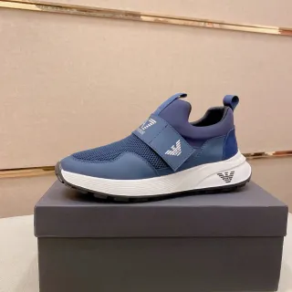 Emporio Armani Chaussures Lifestyle Bleu Marine Slip-On