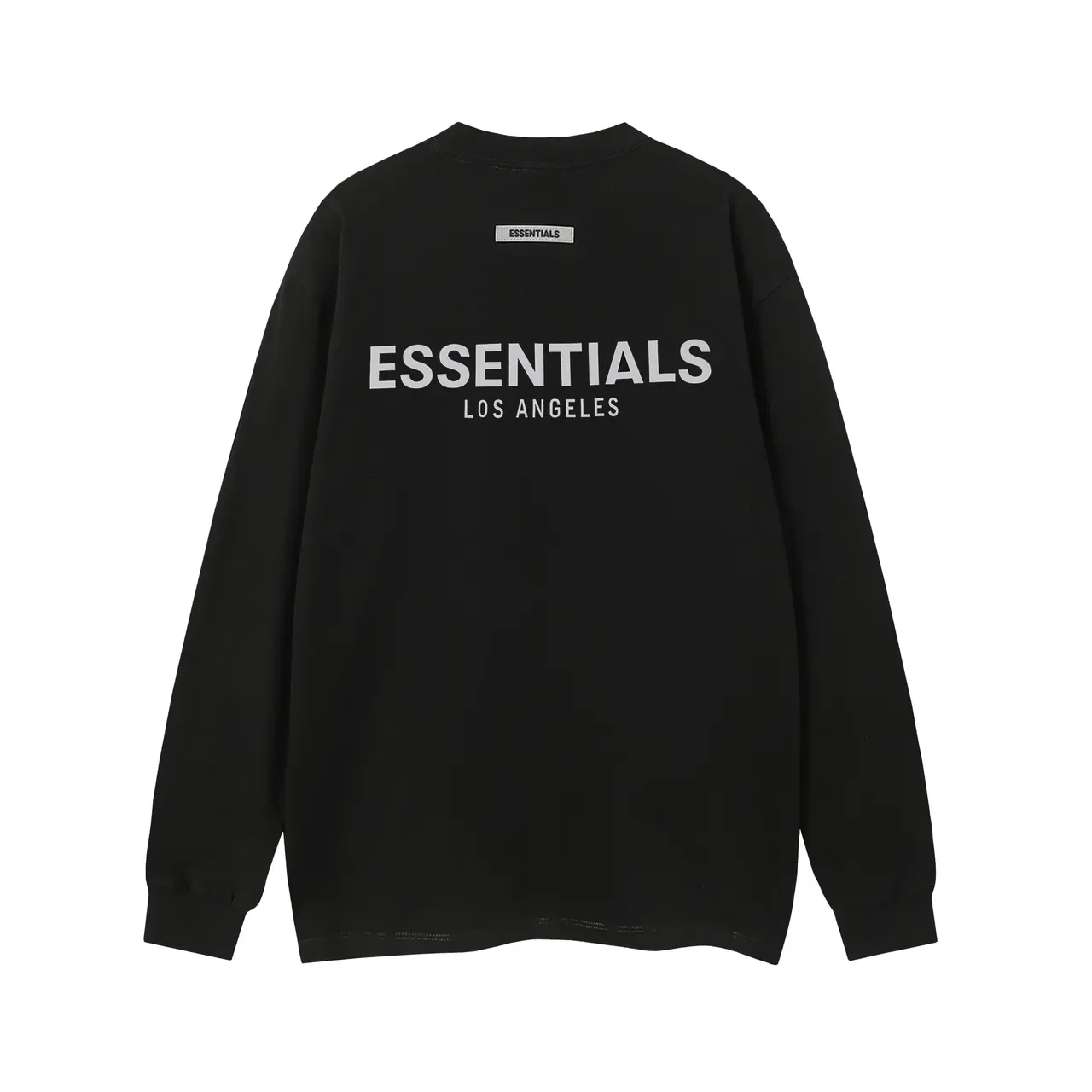تيشيرت Fear of God Essentials أكمام طويلة ياقة دائرية قصة فضفاضة 5