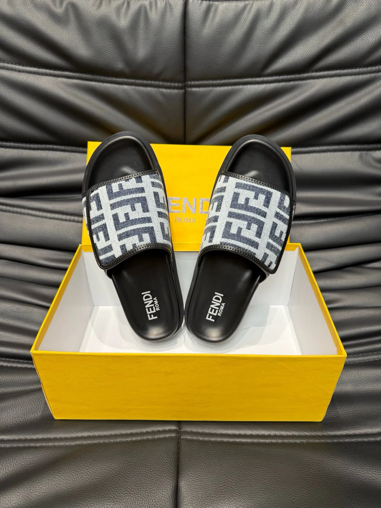 Fendi FF Monogram Slide Slippers 5