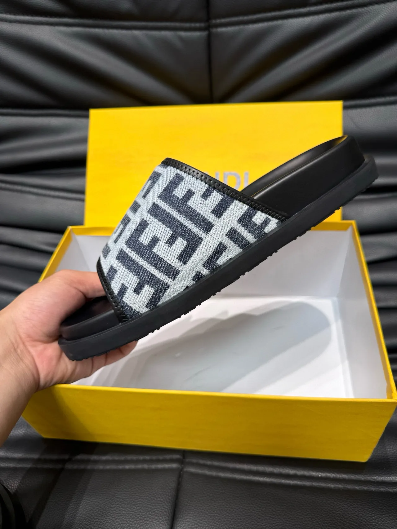 Fendi FF Monogram Slide Slippers 8