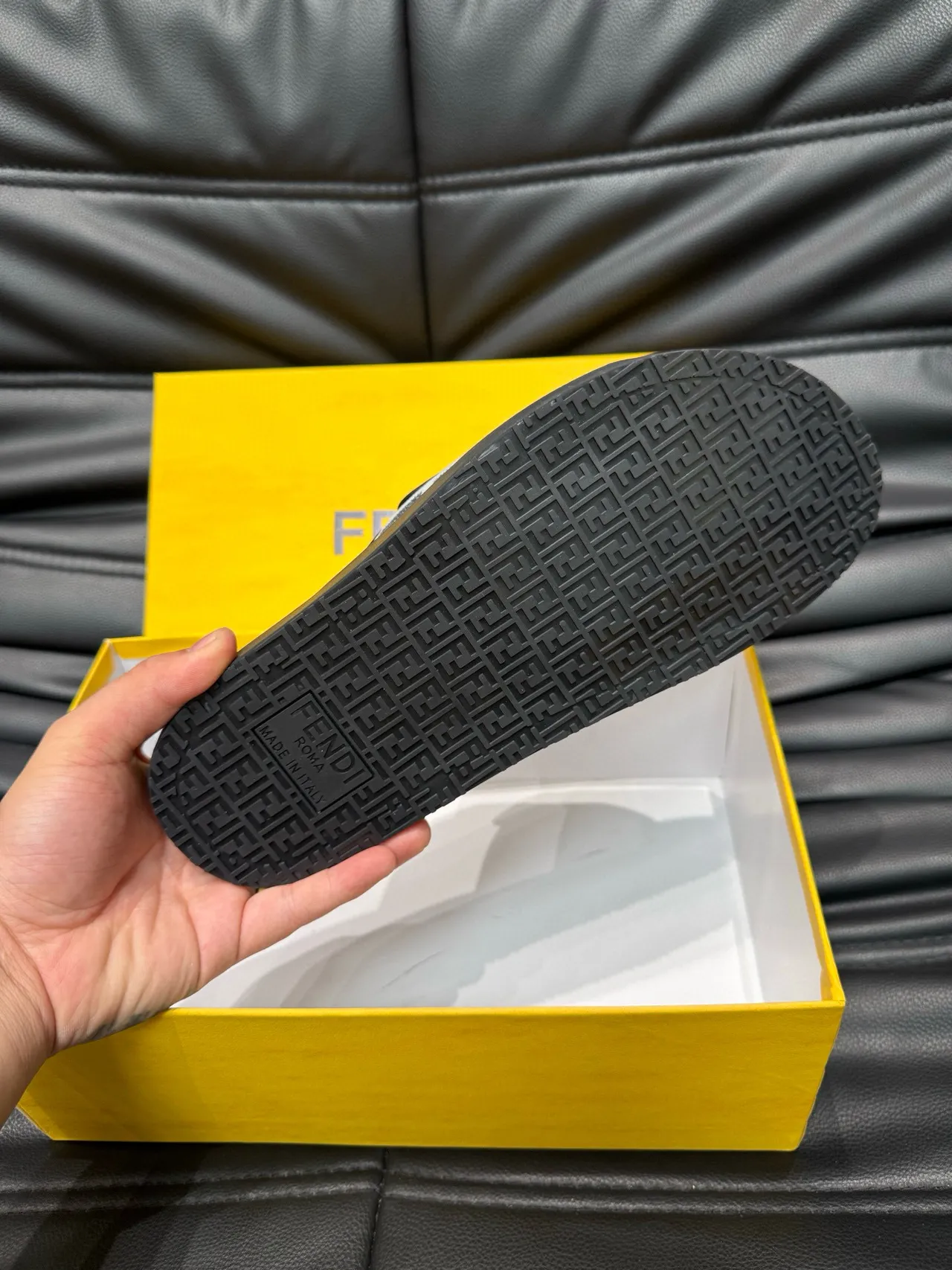 Fendi FF Monogram Slide Slippers 9
