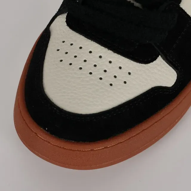 Fendi First Black and Cream Suede-Leather High-Top Lifestyle Sneakers 5