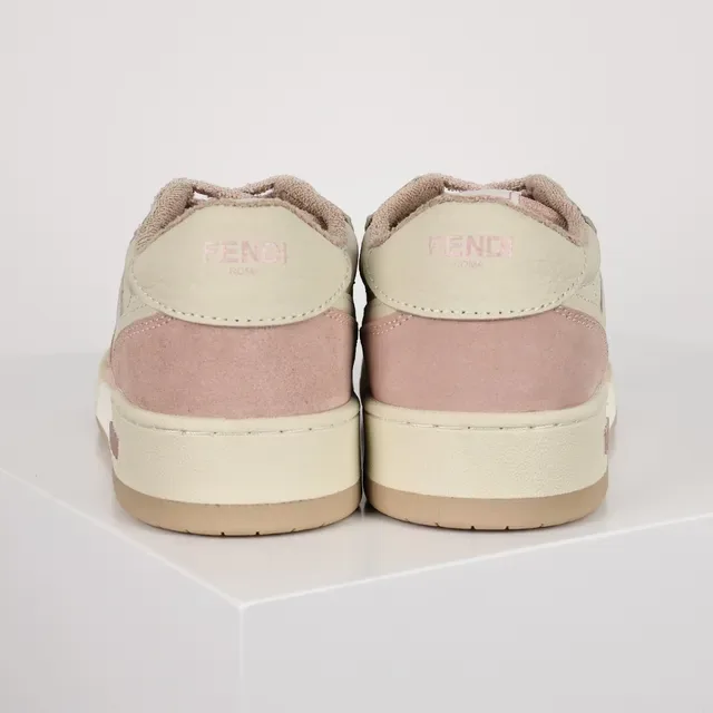 Fendi Chaussures Lifestyle Rose Beige Low-Top Matériau Mixte 8
