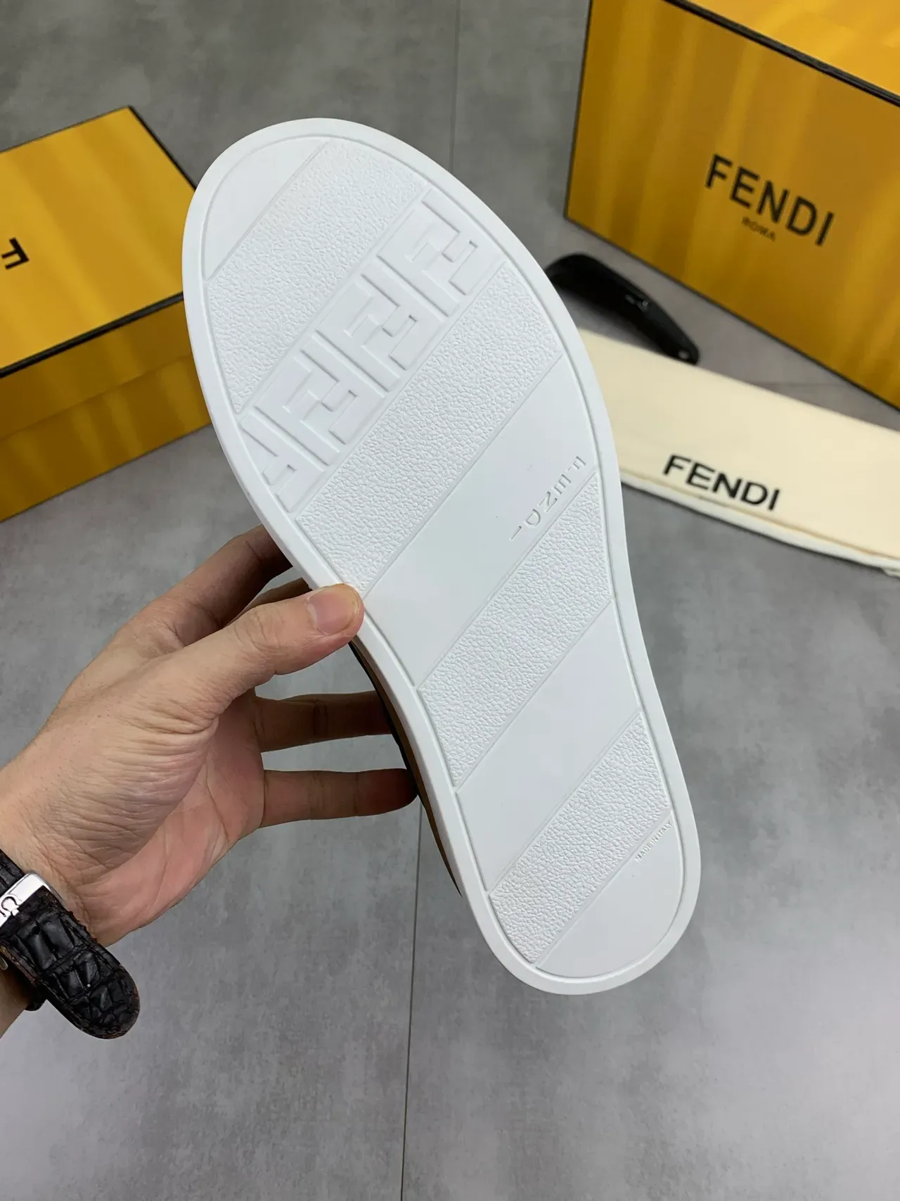 Fendi Slip-On Suede Lifestyle Sneakers 3