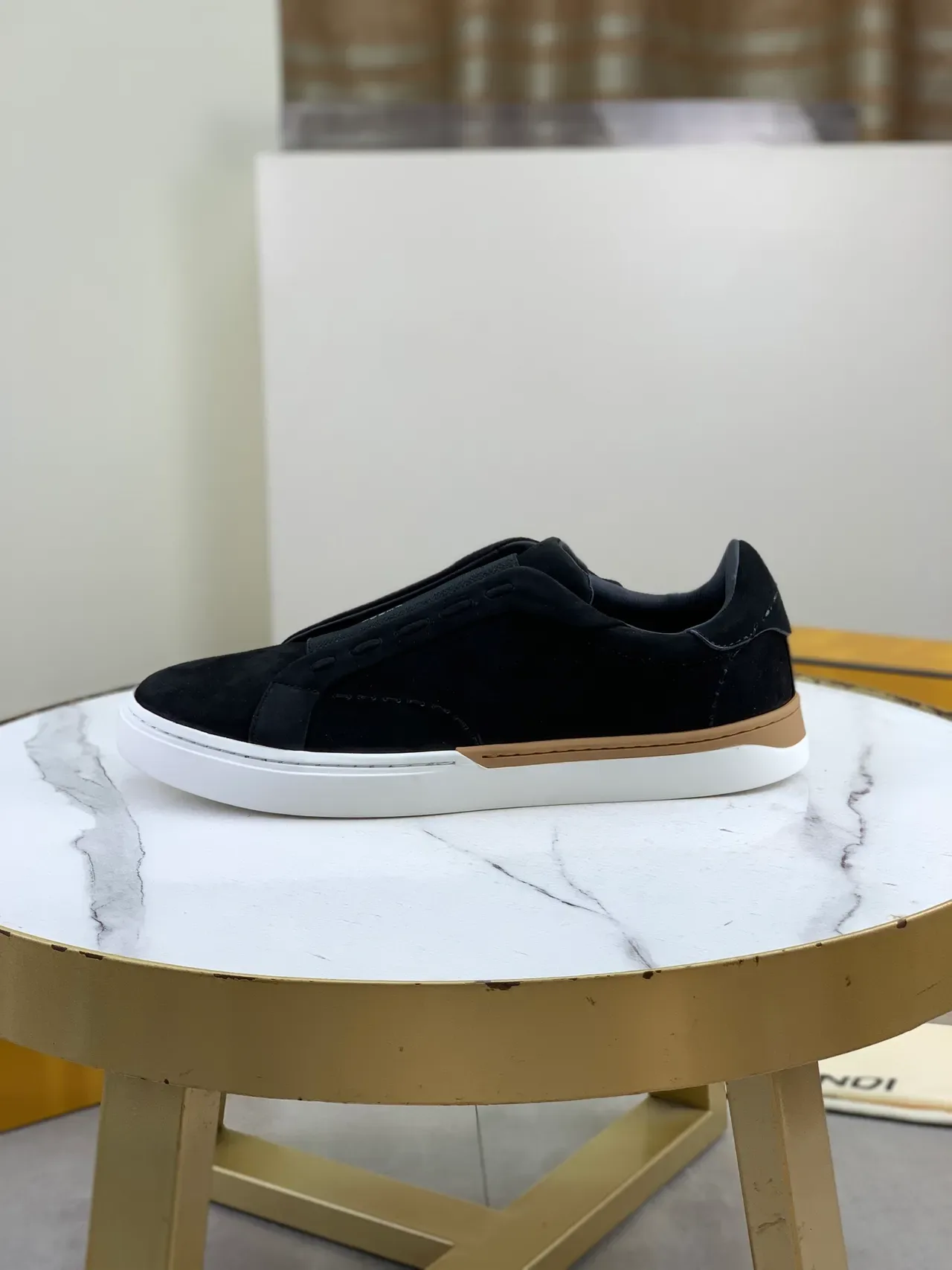 Fendi Slip-On Suede Lifestyle Sneakers 5