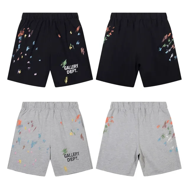 Gallery Dept Paint-Splatter Graphic Shorts 4