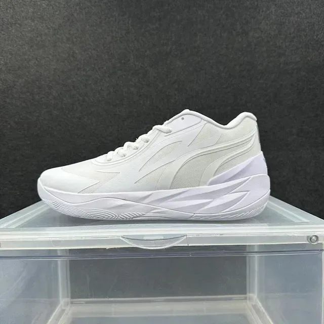 All White Low-Top Performance Sneaker 2