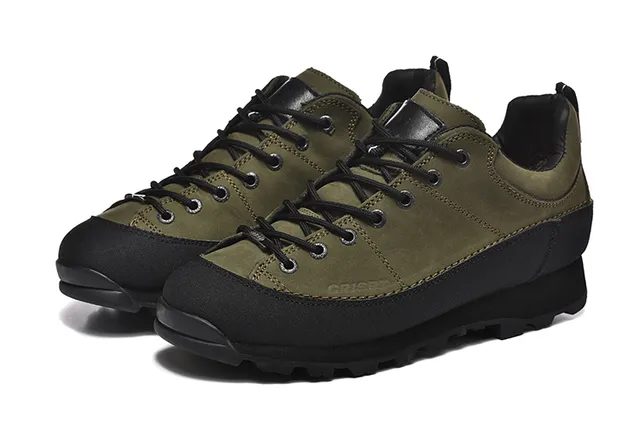 Army Green Black Mid-Cut Lace-Up Olive And Two-Tone Hiking Boots 23
