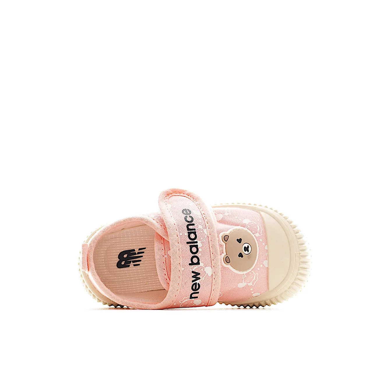 Beige Black Low-Top Velcro Strap Canvas Shoes 18