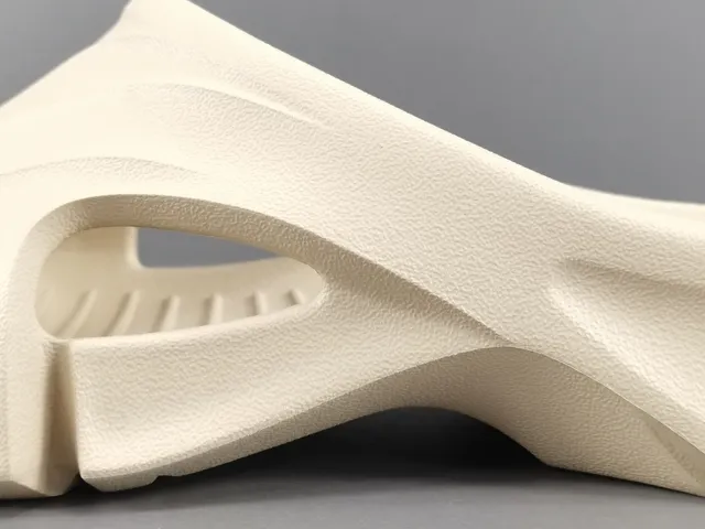 Beige Monolithic Molded Sculpted Sole Slippers 4