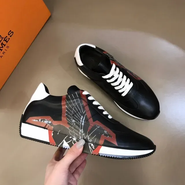 Black and Multicolor Graphic Print Lifestyle Sneaker 7