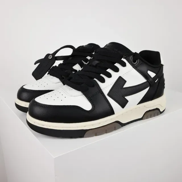 Black and White Paneled Low-Top Lifestyle Sneakers 2