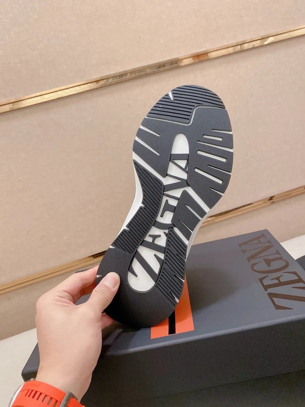 Black Gray Mixed-Material Upper Paneling Sneakers 8