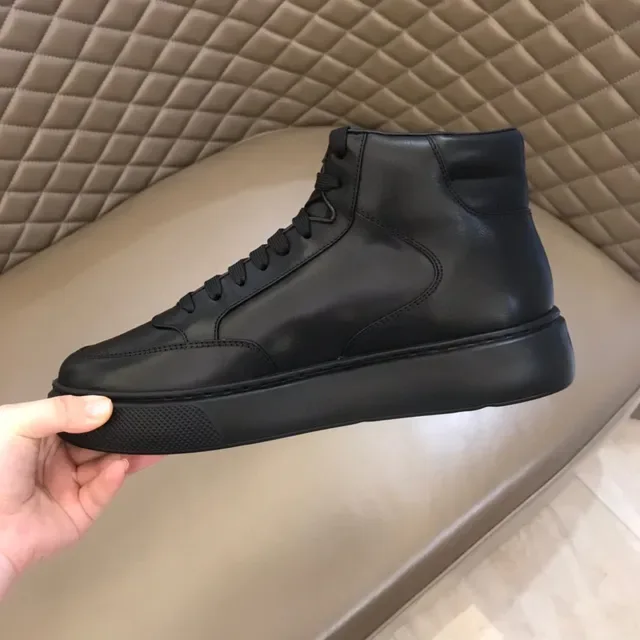 Black High-Top Platform Sneaker 3