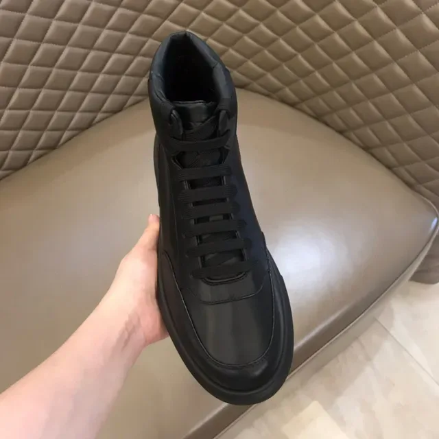 Black High-Top Platform Sneaker 4