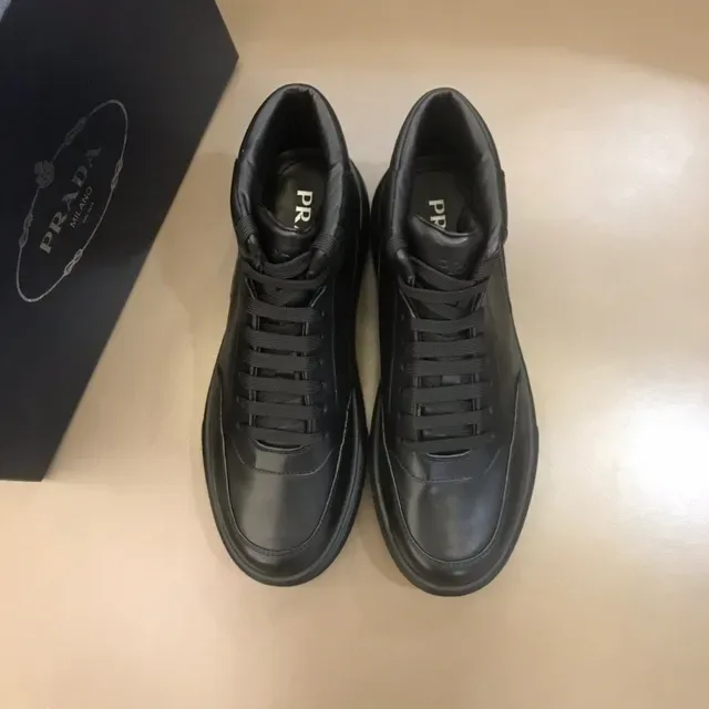 Black High-Top Platform Sneaker 7