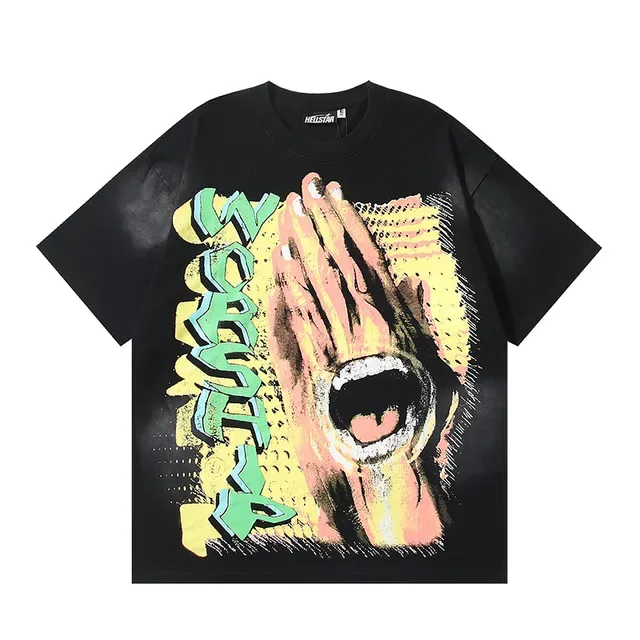Black Oversized Double-Sided Graphic Print T-Shirt 2