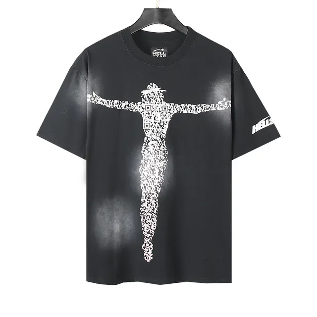 Black Oversized Double-Sided Graphic Print T-Shirt 5