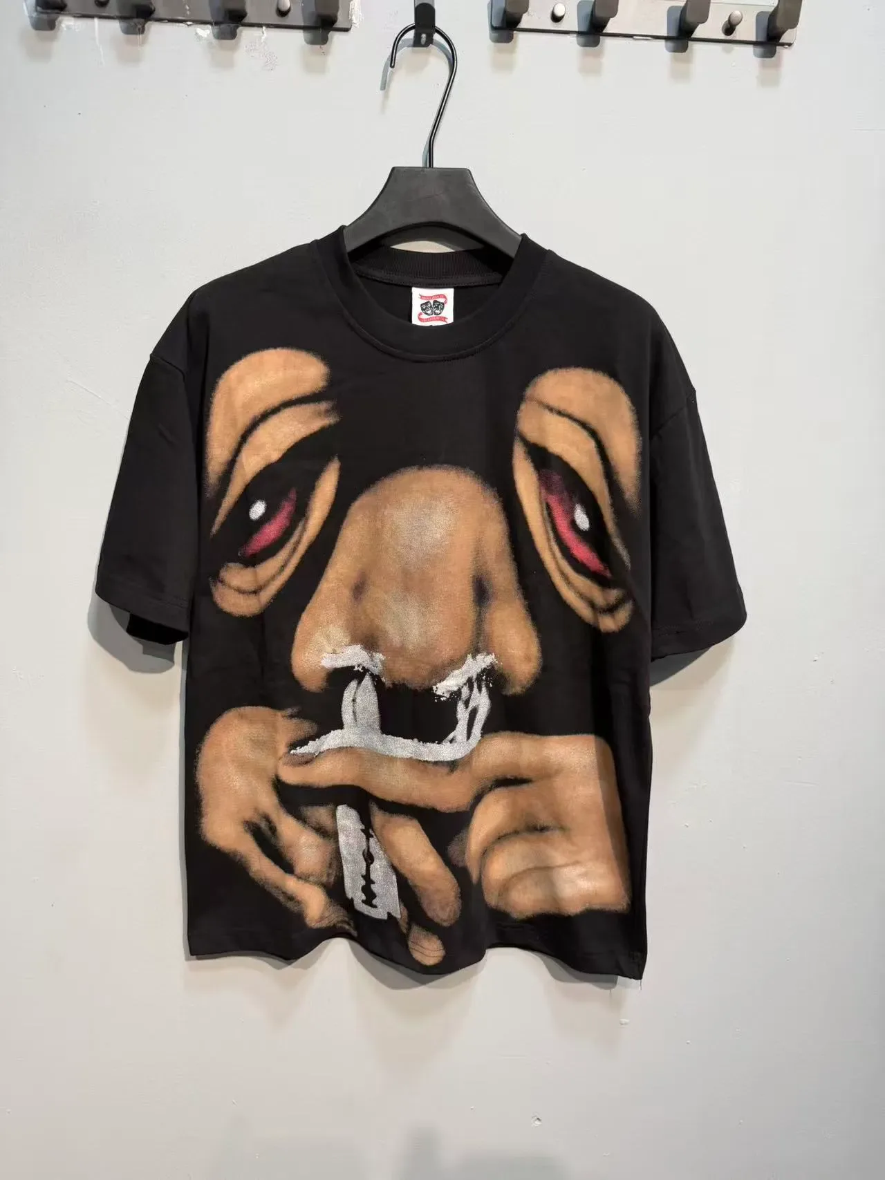 Black Oversized Graphic Print T-Shirt 2
