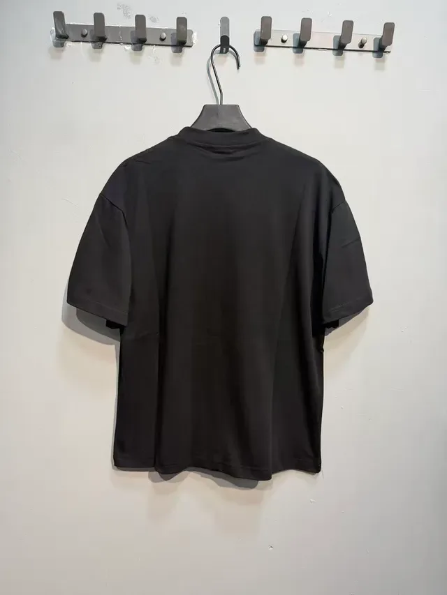 Black Oversized Graphic Print T-Shirt 3