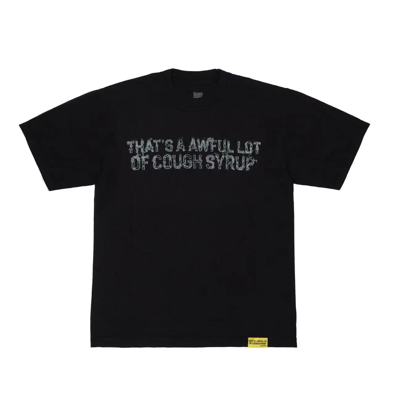Black Oversized Graphic Text Print T-Shirt 7