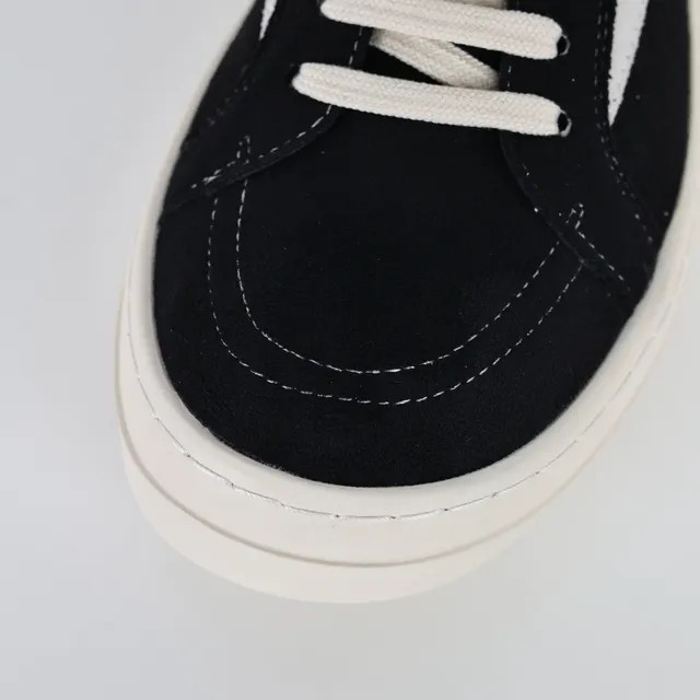 Black White Suede Upper Platform Sole Sneakers 5